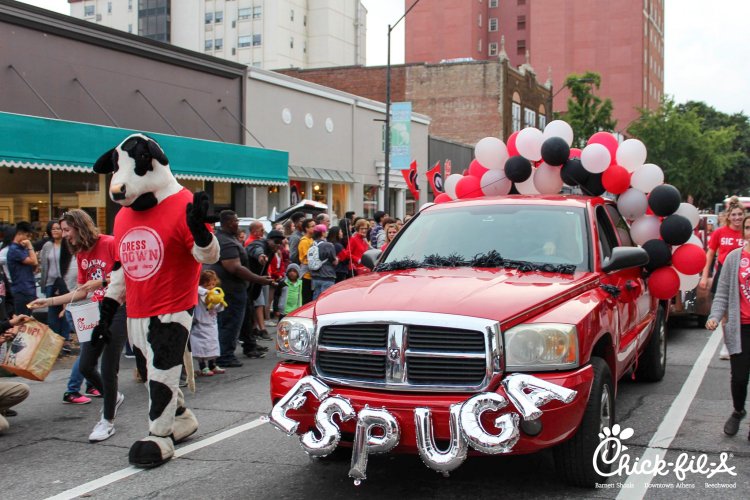 Chick-fil-A at Downtown Athens parade